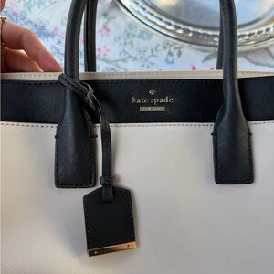 Kate Spade Black and Cream Satchel